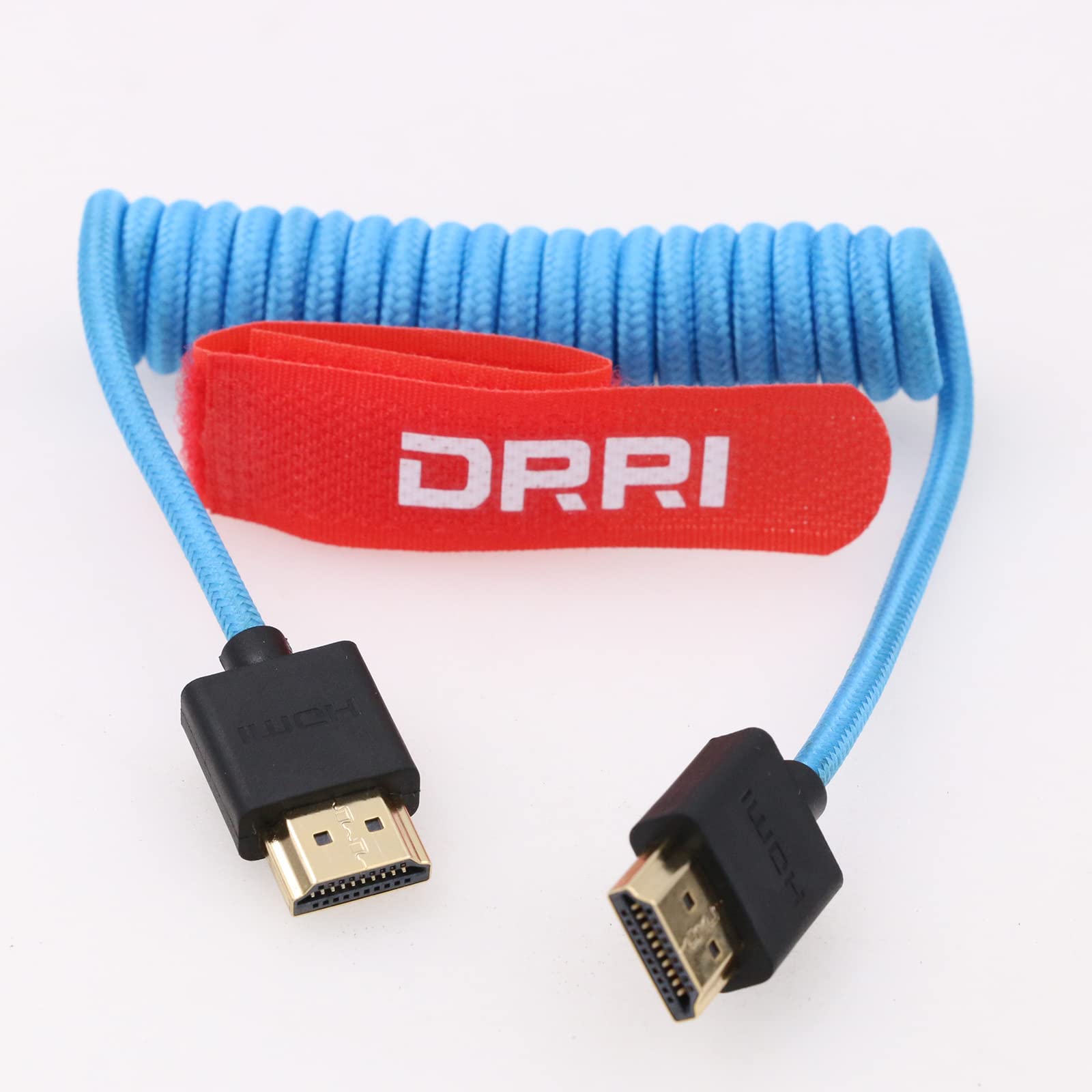 DRRI 8K HDMI to HDMI 2.1 Ultra High-Speed Braided Coiled Cable for Z Cam Sony FS700 Camera to Atomos Ninja V / BM5 Monitors — image 1