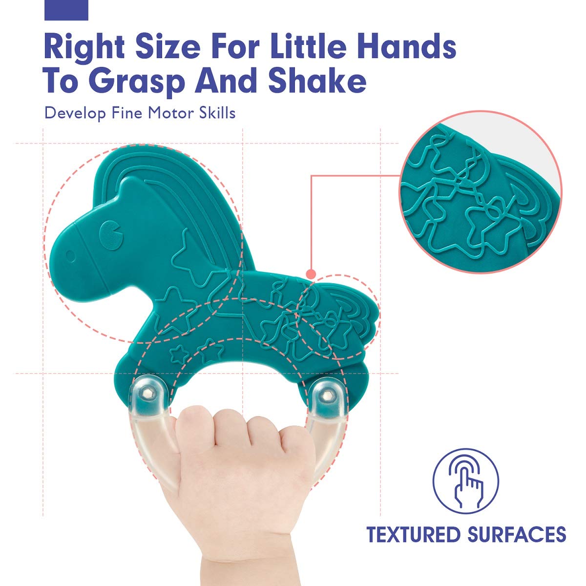 Baby Toys 3-6 Months Baby Rattle Teething Toys for Babies 0-6-12 Months 10PCS, Multisurface Texture Teethers with Storage Box, Baby Toys 6 to 12 Months Infant Toys Newborn Toys Baby Gifts : Baby