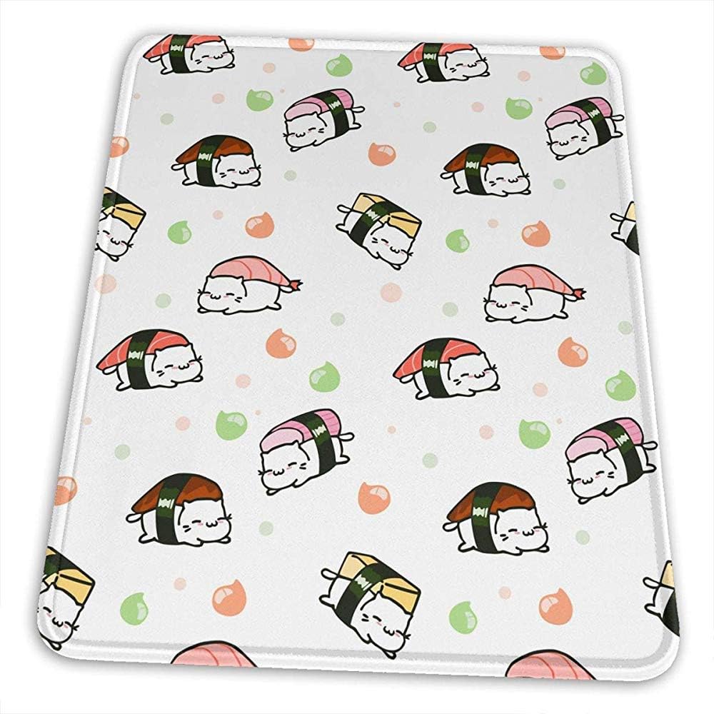 Enjoy Japanese Sushi Kawaii Cute Themed Office Gaming Mouse Pad Gamer Computer Accessories Cool Mat Small 25 X 30 Cm