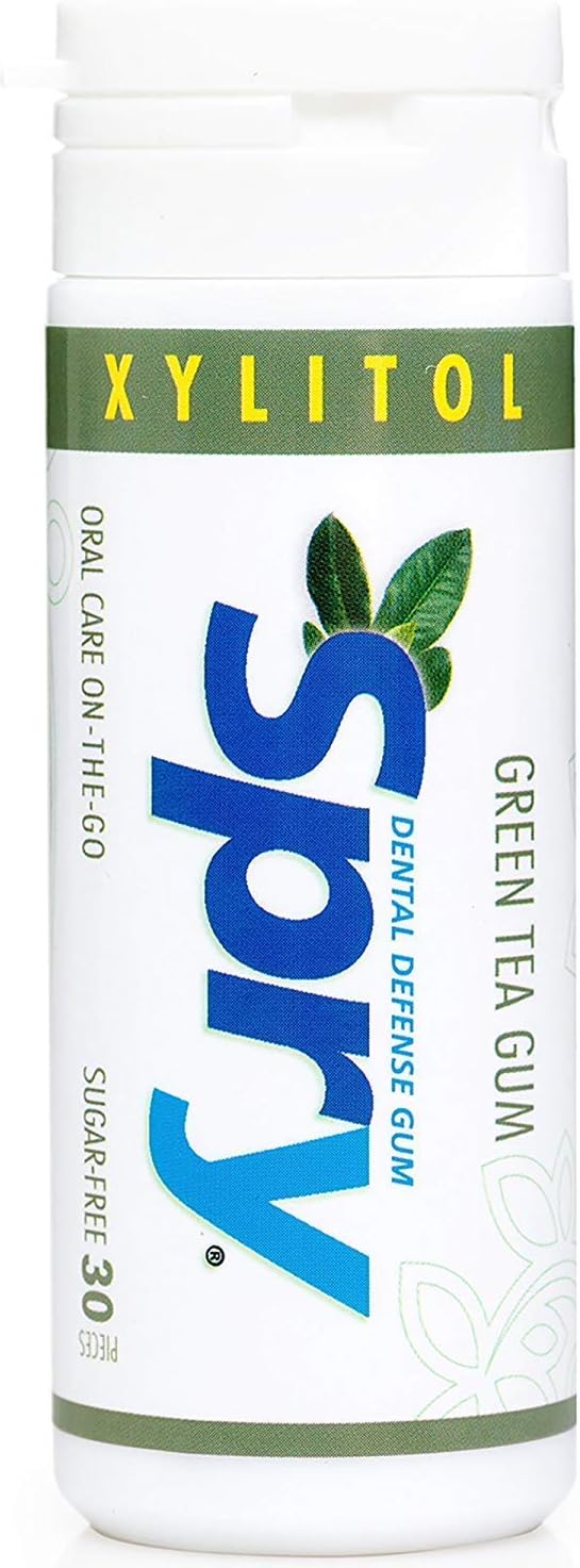 Spry Green Tea Xylitol Gum - Pack of 30 Tablets
