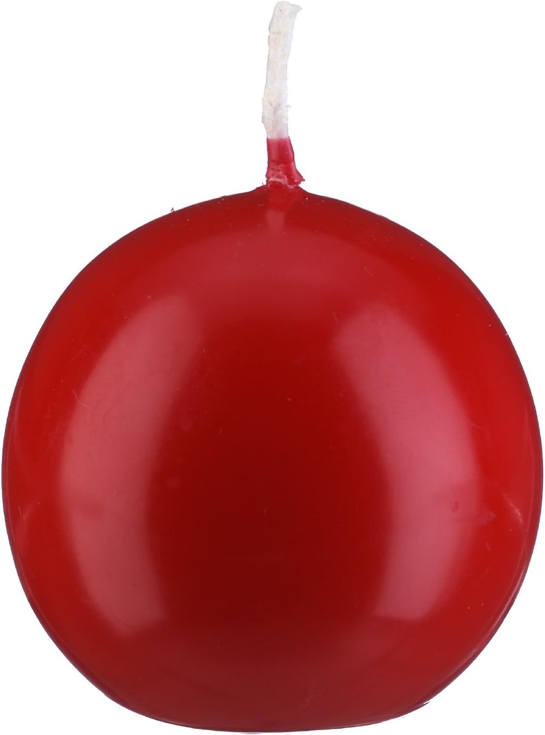 Ball candles red 100 mm, 4 candles
