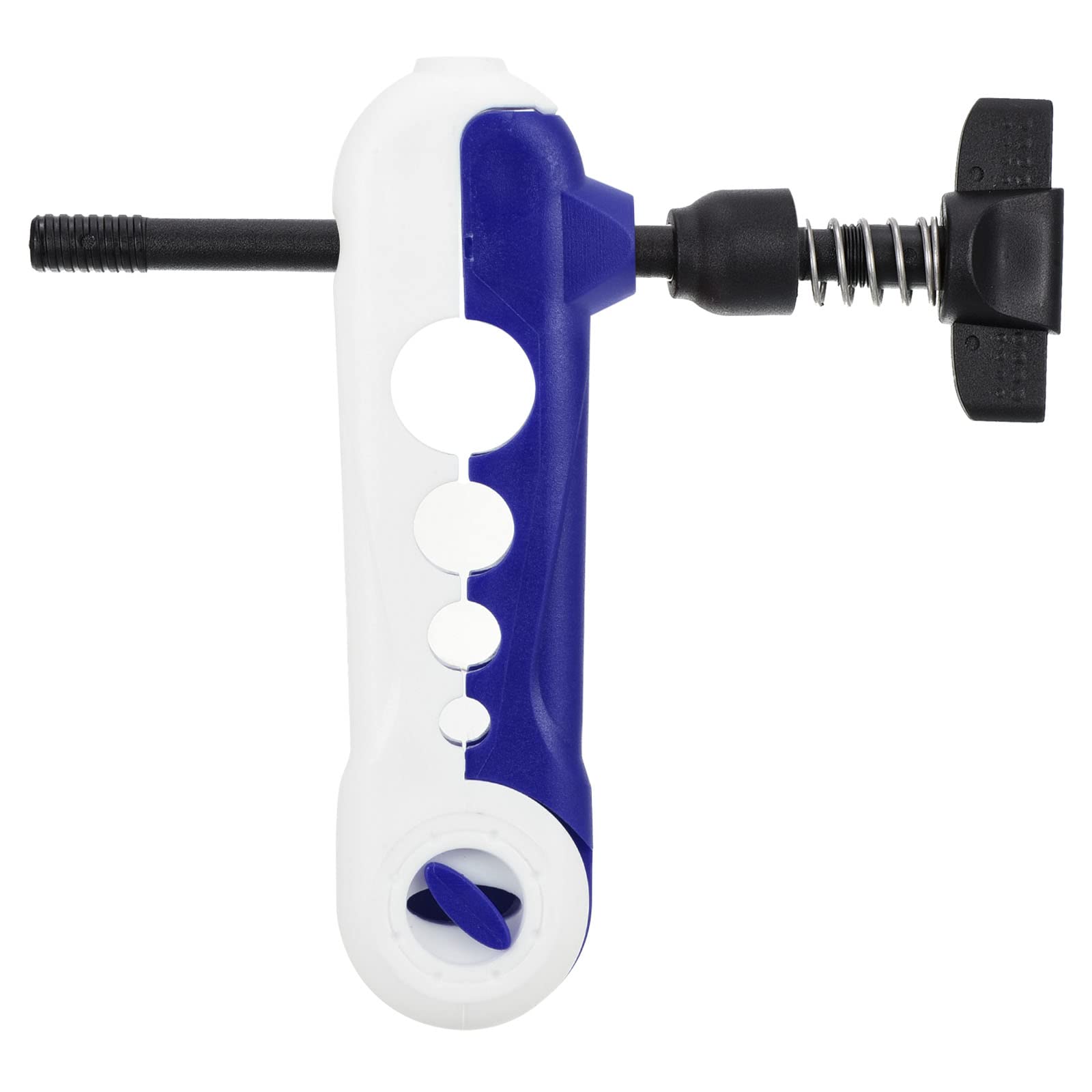 PATIKIL Fishing Line Spooler, Fishing Reel Spool Station Tool Adjustable for Various Sizes Rod, White Blue