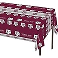 Creative Converting Texas A and M University Theme Plastic Tablecloth, Aggies