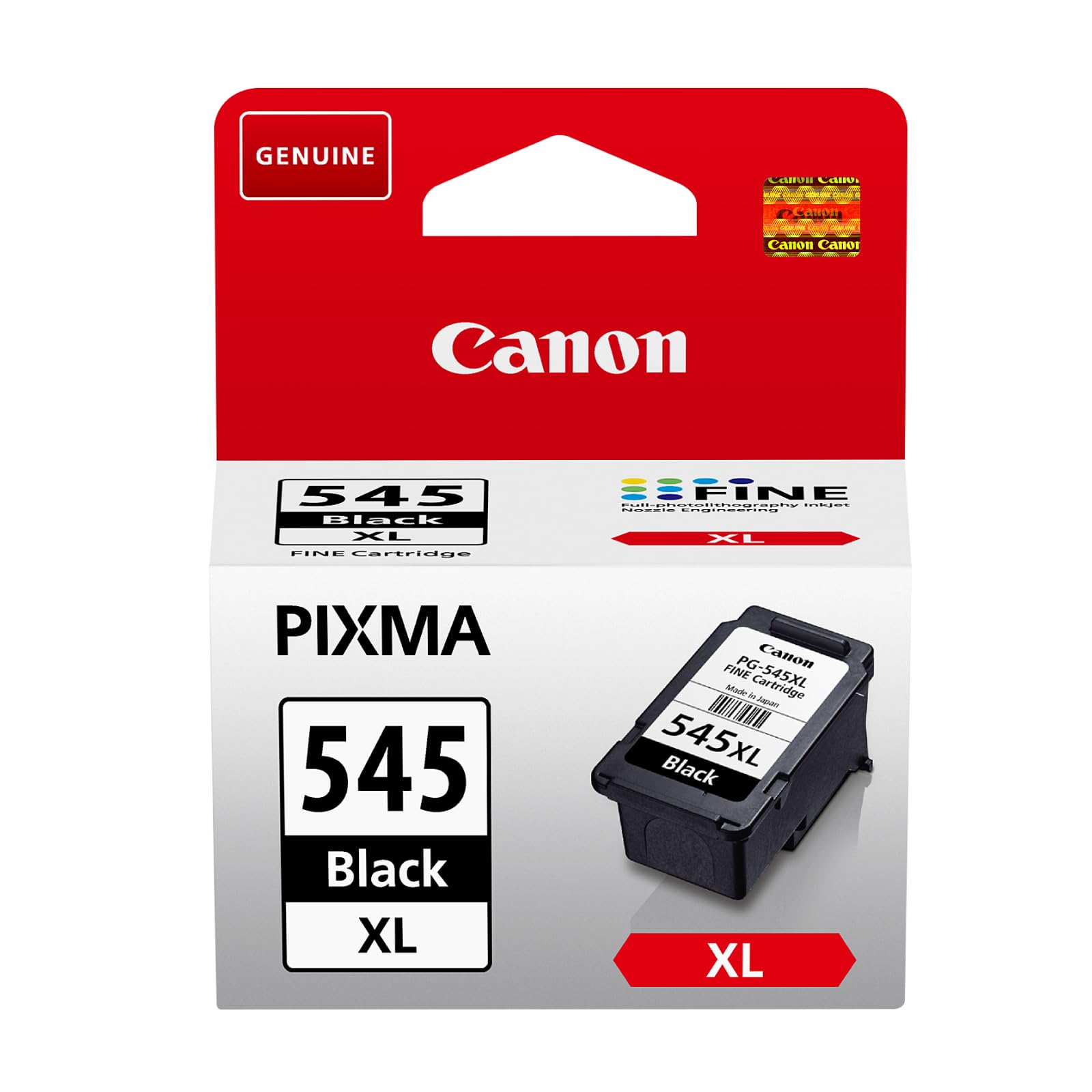 Canon Ink - PG-545XL High Yield Genuine Black Printer Ink Cartridge - Prints Up to 400 A4 Pages (1 x Cartridge)