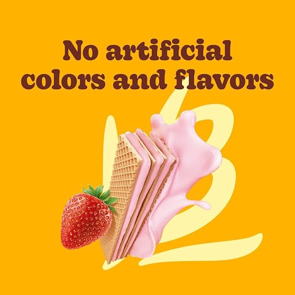 BAUDUCCO STRAWBERRY WAFERS – CRISPY WAFER COOKIES WITH 3 DELICIOUS, INDULGENT, DECADENT LAYERS OF STRAWBERRY FLAVORED CREAM – DELICIOUS SWEET SNACK OR DESSERT – 9.0 OZ (PACK OF 1)