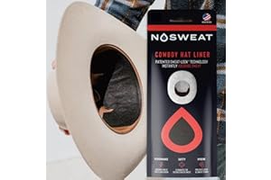 NO SWEAT Cowboy Hat Sweat Liner & Riding Helmet Liner - Made in The USA - NoSweat - 3 | 6 | 12 | 25 | 50 Pack
