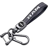 TACOMA Genuine Leather Car Keychain Key Chain for Men and Women Family Present Key Ring Accessories(Black)