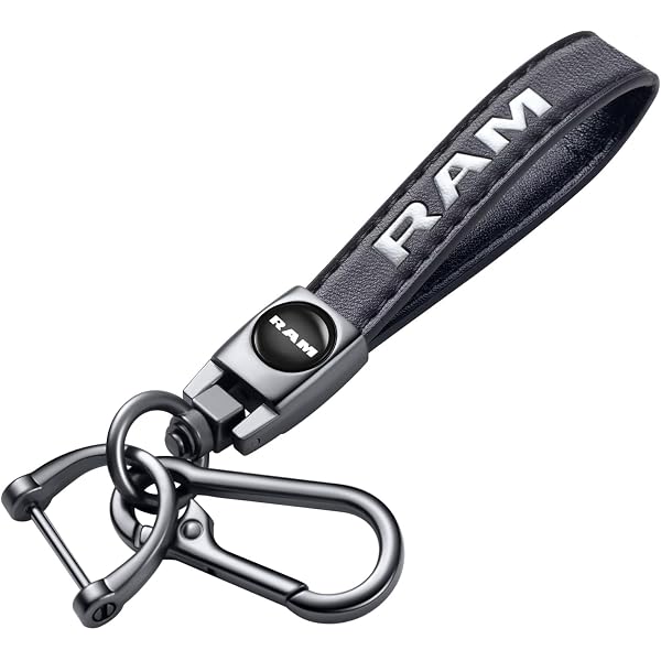 RAM Power Wagon Black Leather Strap Key Chain – IPick Image, LLC – Made In USA