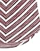 Laksmi Womens Long Sleeves Striped Chevron Print Tunic Top