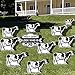 VictoryStore Birthday Yard Signs, Holy Cow Look Who is 50, 11 Pieces, American Made Birthday Lawn Signs for 50th Birthday, 12572, Includes Stakes