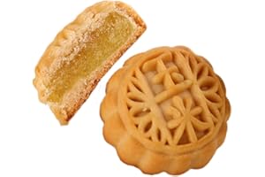 Helenou666 Chinese Traditional Mid-Autumn Day Festival Food Mooncakes Various Fruit Flavor and Five Kernels around 20pcs 17.6oz (corn flavor)