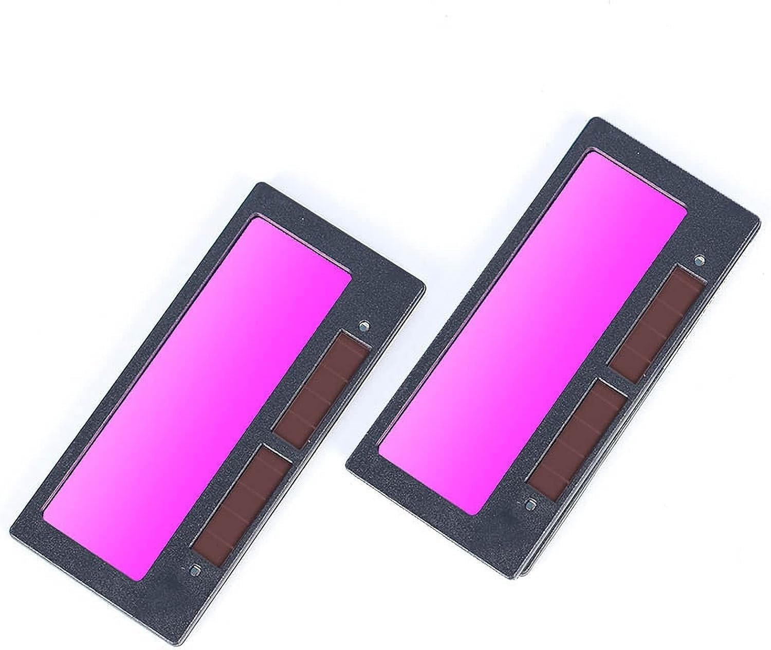 RIVERWELD Solar Auto Darkening Welding Helmet Lens, Filter Lens Shade 3-11,11 * 6 * 1.5 cm Fit All Standard Welder Helmet Windows, 2 pcs