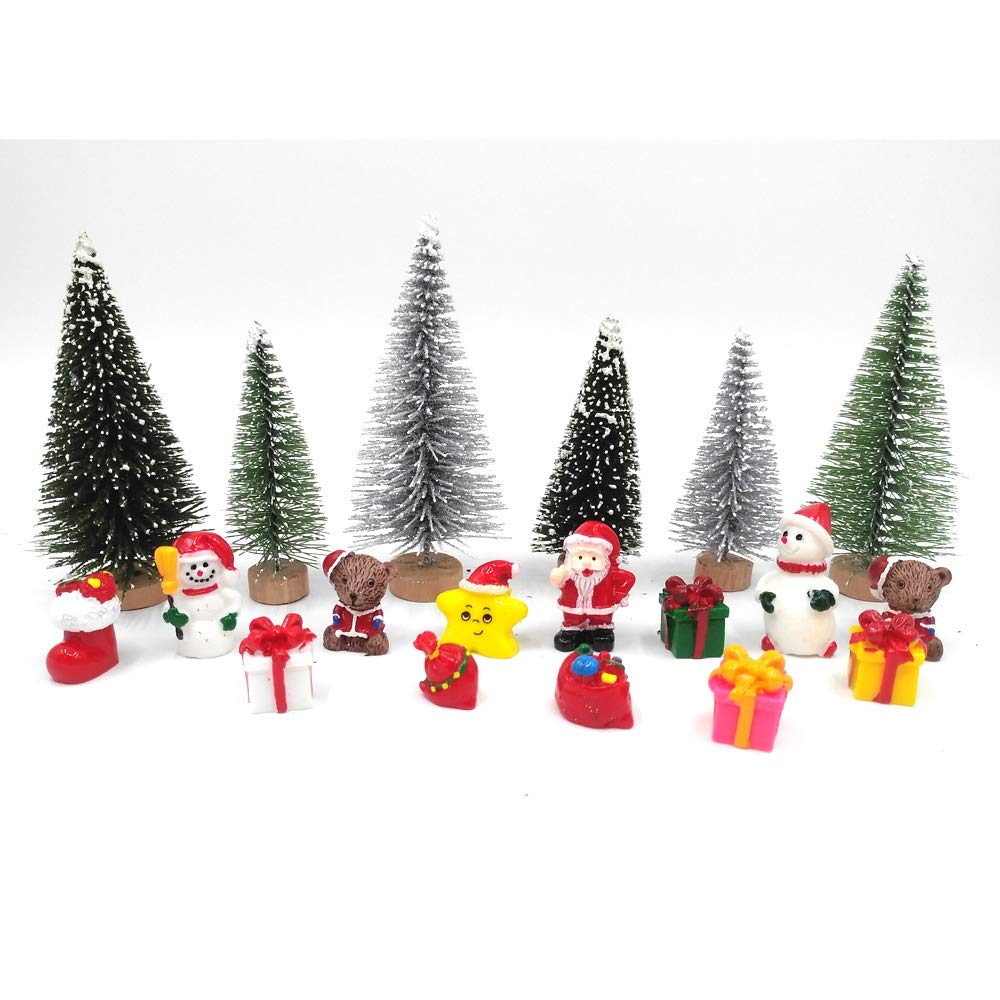 Best christmas miniature ornament kit diy fairy garden dollhouse