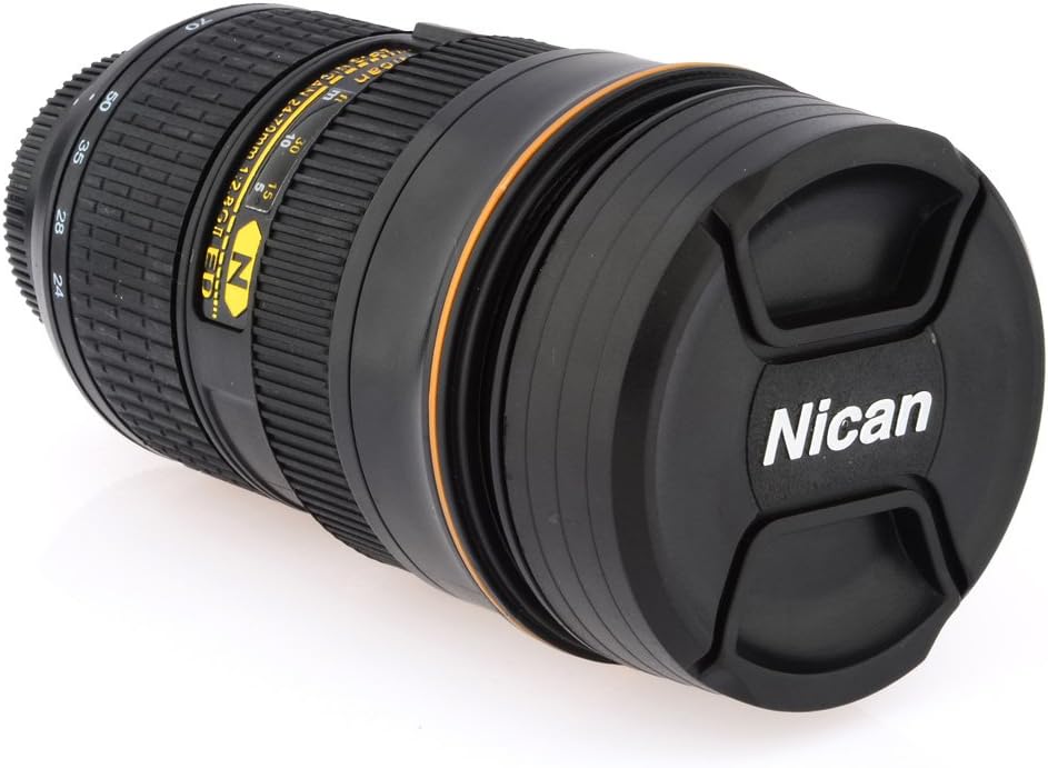 ZOOM-ABLE! Coffee Mug in the Shape of Nikon 24-70 Lens, Interior is Stainless by Nepmandu