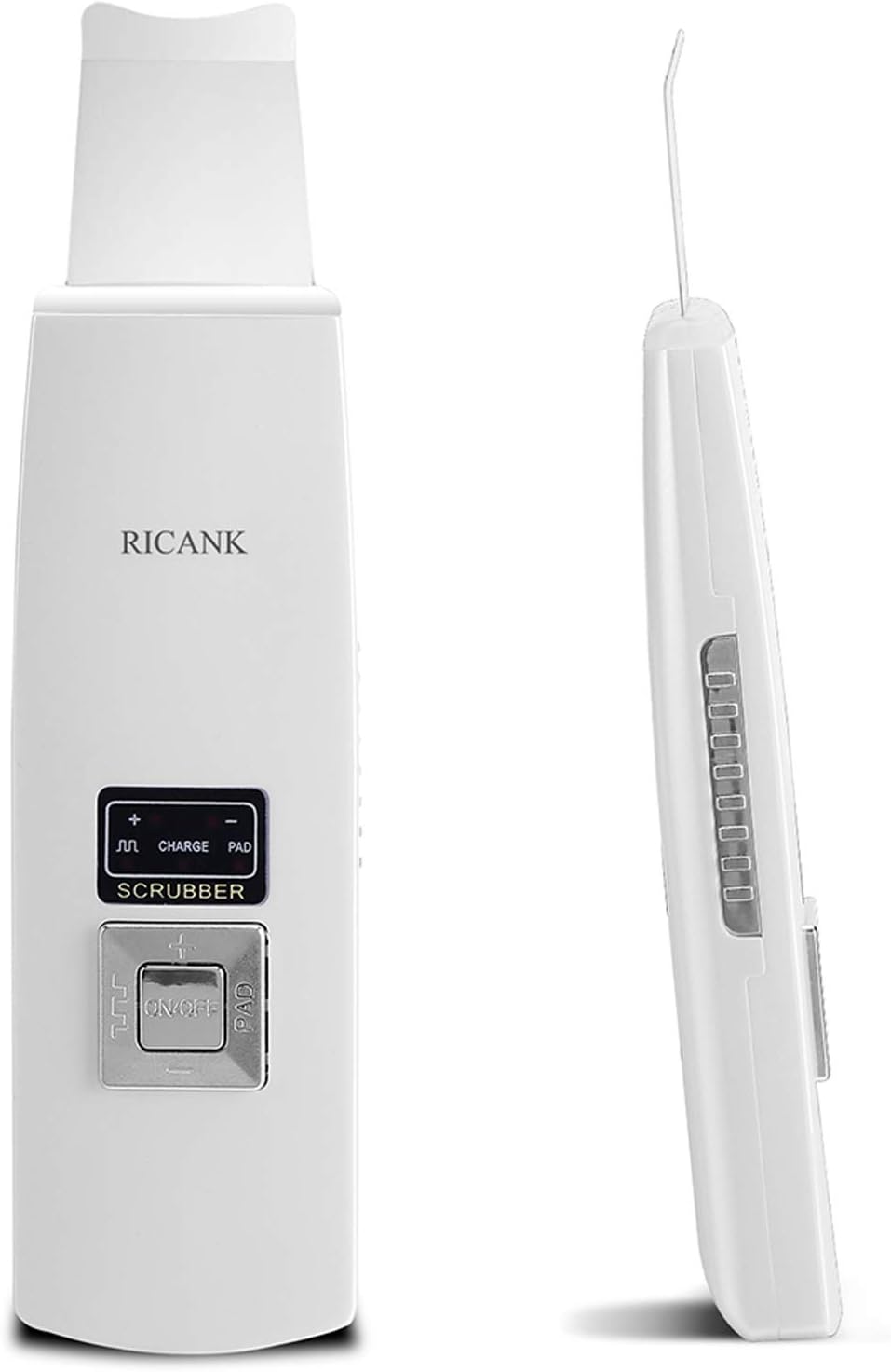 RICANK Blackhead Remover Skin Scrubber Facial Scrubber Blackhead Removal Pores Cutin Remover Comedone Cleanser Skin Peeling Scrubber Facial Cleansing Brush Pimple Extractor Blemish Exfoliation