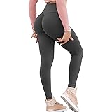 KIWI RATA Women Scrunch Butt Yoga Pants High Waist Sport Workout Leggings Trousers Tummy Control Tights