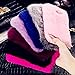 For Samsung Galaxy S6 Edge Plus Case, FLOVEME [Slim Fit] [Bling Diamond] Luxury Winter Soft Warm Faux Rabbit Fur Fuzzy Plush with Crystal Cute Bowknot Back Cover for Girls Xmas Gift, Dark Purple