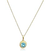 JEAN RACHEL JEWELRY 14K Gold Plated Sterling Silver Necklace for Women - Cubic Zirconia Bezel Set Vintage Design - Hypoallergenic, Lead & Nickel Free - Handcrafted Statement Necklace