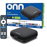 IT'S BRAZILIAN onn 4K Pro Streaming Device, Google TV with Gemini* - Ultra-Fast Streaming, Stunning 4K UHD, 32GB Storage, 3GB RAM, Dolby Vision &amp; Atmos, Find My Remote with Backlight, Ethernet Port
