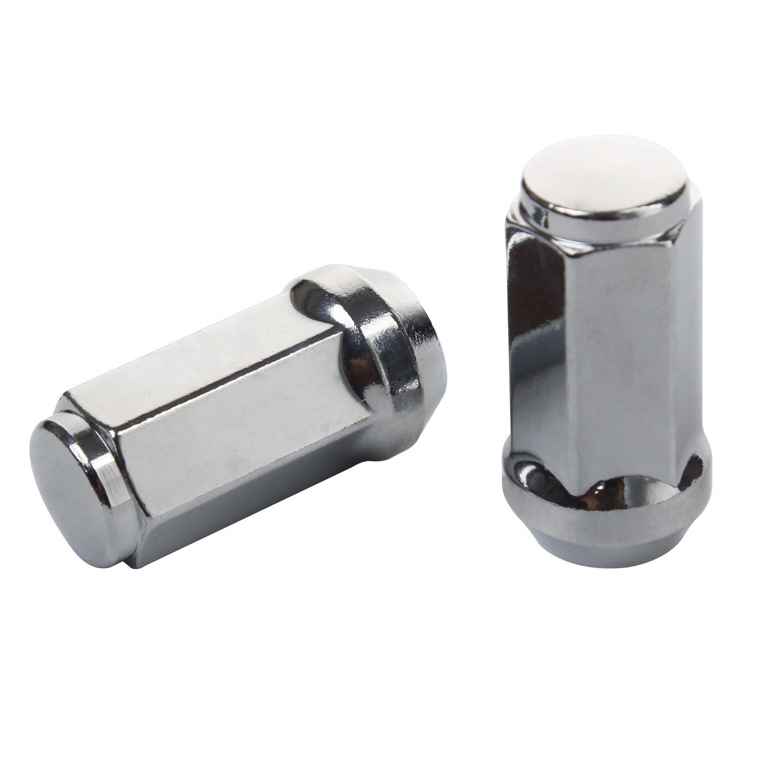 Lug Nuts APL Set of 24pcs Chrome Bulge Lug Nuts Metric 14x1.5 Threads