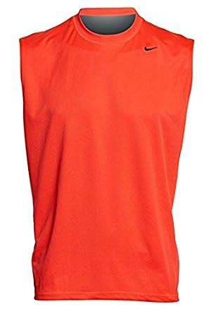 Amazon Nikeメンズソリッドノースリーブラッシュガードbright