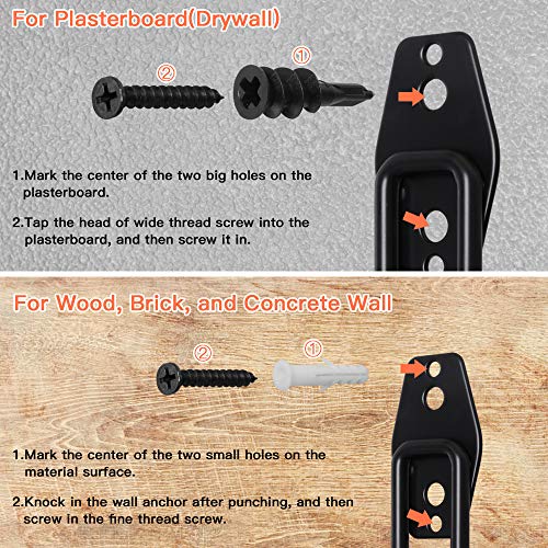 Garage Storage Utility Hooks, 9 Pcs Heavy Duty Hooks for Organizing Power Tools, Ladders, Bikes, Ropes, Bulk Items - Thumbnail 2