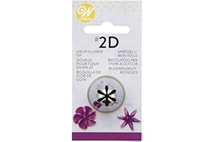 Wilton 418-2004 Tips Drop Flower Number2D Large Carded, Silver