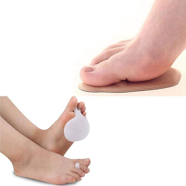 Pro Gel Forefoot Pad Plus PU Best Gel Metatarsal Pain Relief Fabric