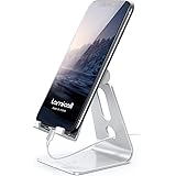 Adjustable Cell Phone Stand, Lamicall Desk Phone Holder, Cradle, Dock, Compatible with Phone 12 Mini 11 Pro Xs Max XR X 8 7 6
