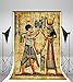 OFILA Ancient Egyptian Paintings Backdrop 3x5ft Pharaoh Queen Photography Background Ancient Egyptian Mural Wall Home Decor Wallpaper Egyptian Theme Party Decoration Totem Ancient History Props