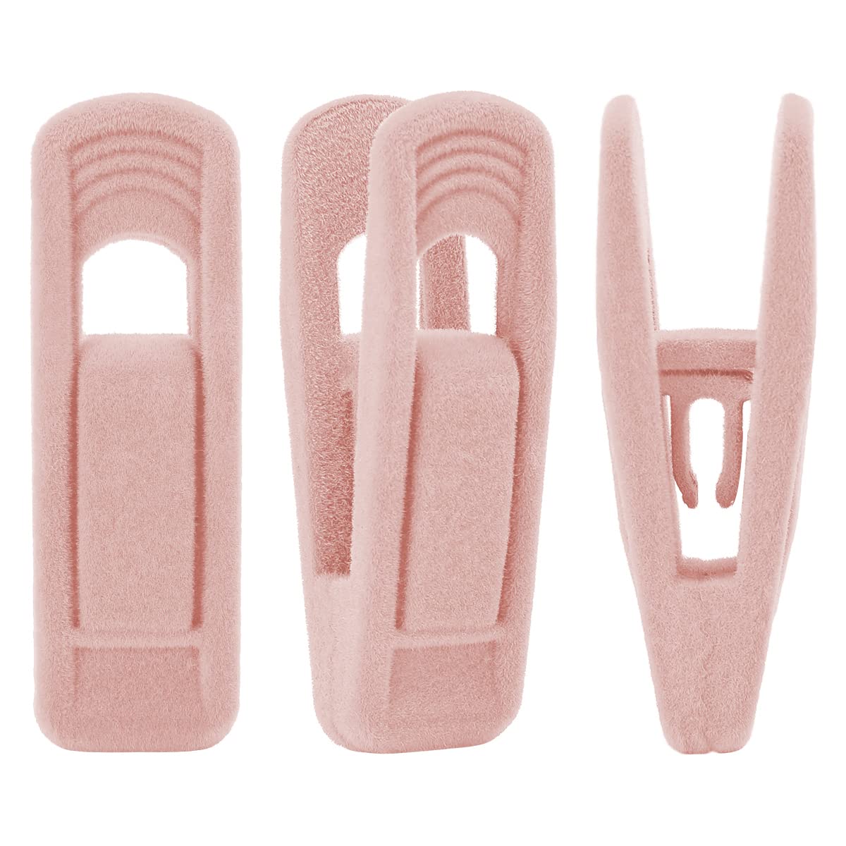 Photo 1 of Trgowaul Light Pink Velvet Hangers Clips, Pant Hangers Velvet Clips, Strong Finger Clips Perfect for Thin Velvet Hangers Suit Skirt Pant Clothes Velvet Hangers, Velvet Baby Hangers Clips