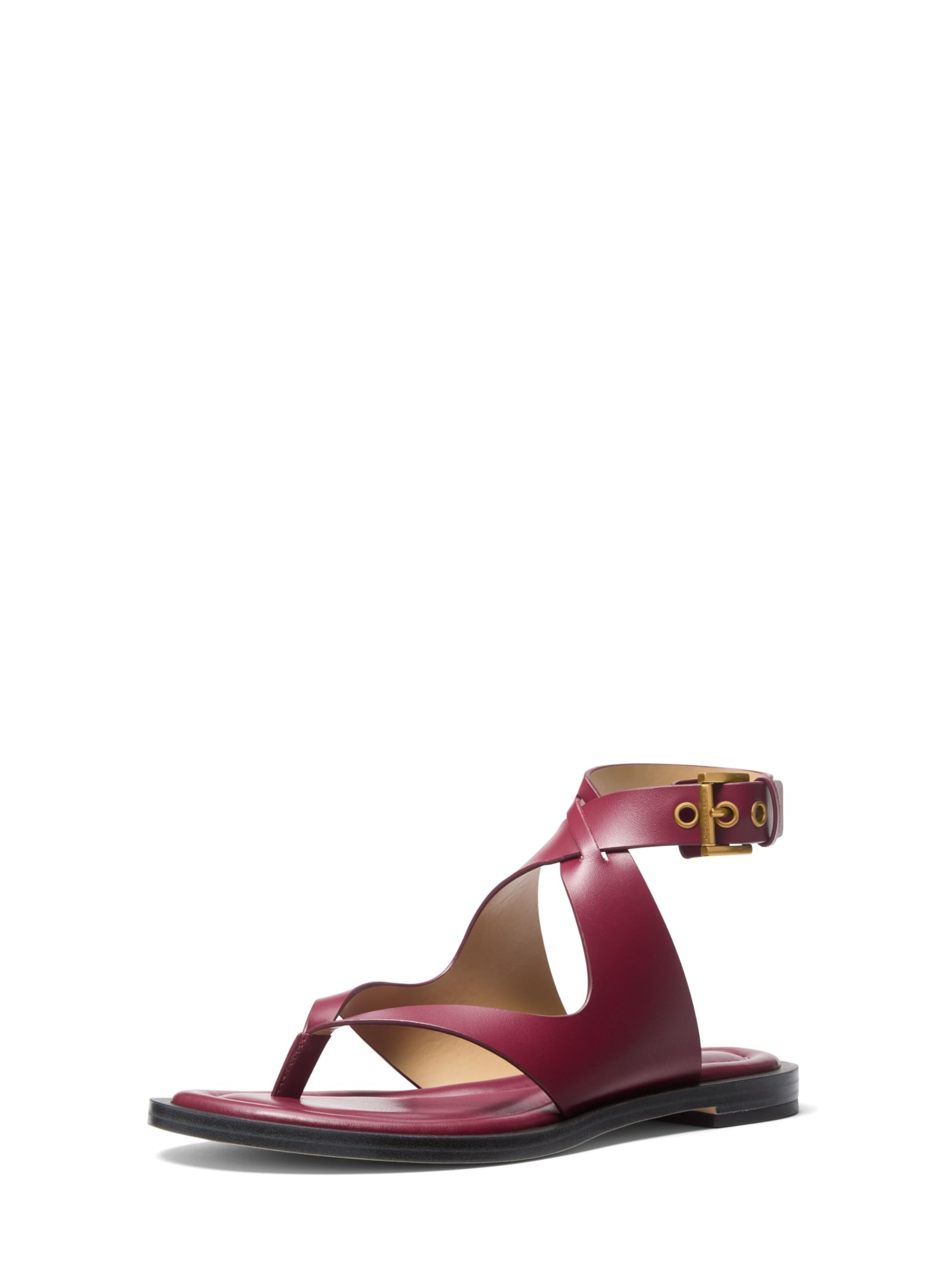 Michael Kors Women’s Irene Flat Thong Sandal, Mulberry, 8