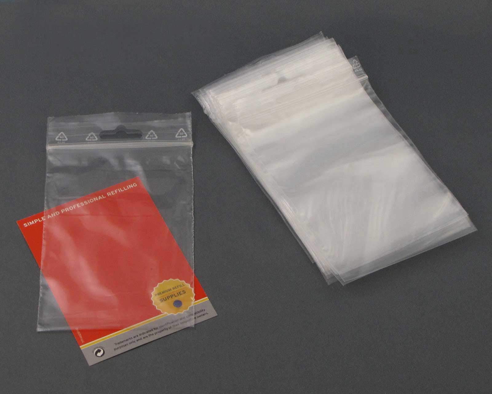 100 x Octopus pressure lock bag 170 x 120 mm, ZIP bag with pressure lock, waterproof, packaging bag, slide lock bag with Euro flap for various products