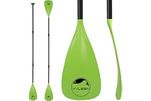 YVLEEN SUP Paddle Board Paddle，Stand up Paddleboard Paddles Adjustable Aluminum 4-Piece Floating Kayak Paddle，Convertible Paddle