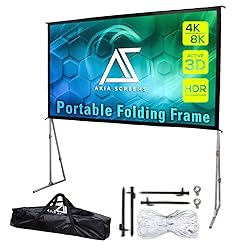 Akia Screens 145 inch Portable Outdoor Projector