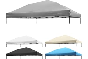 NINAT 8x8 Canopy Replacement Top, Replacement Cover for 8x8 Pop Up Canopy Tent (Top Cover Only) Grey