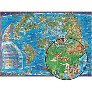 amazoncom dinos illustrated maps of the prehistoric world dino maps