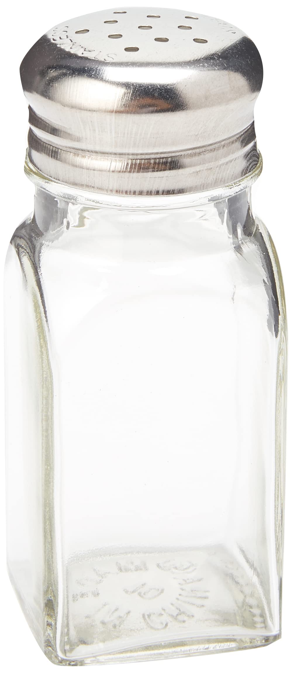 American Metalcraft PNS24 Glass Salt or Pepper Shakers, 60ml