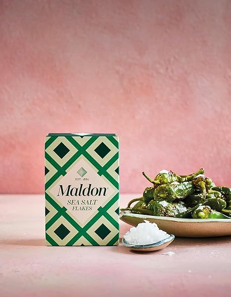 MALDON SALT, SEA SALT FLAKES, 8.5 OZ (240 G), KOSHER, NATURAL, HANDCRAFTED, GOURMET, PYRAMID CRYSTALS (PACKAGING MAY VARY)