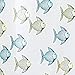 iDesign Fishy Shower Curtain, 72 x 7 2, Blue/Green