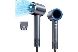 AMEIFU Hair Dryer, 150000 RPM Professional High-Speed Blow Dryer, Negative Ionic Hair Dryer for Fast Drying, Low Noise Thermo-Control HairDryer with Magnetic Nozzle for Home Travel Women Man