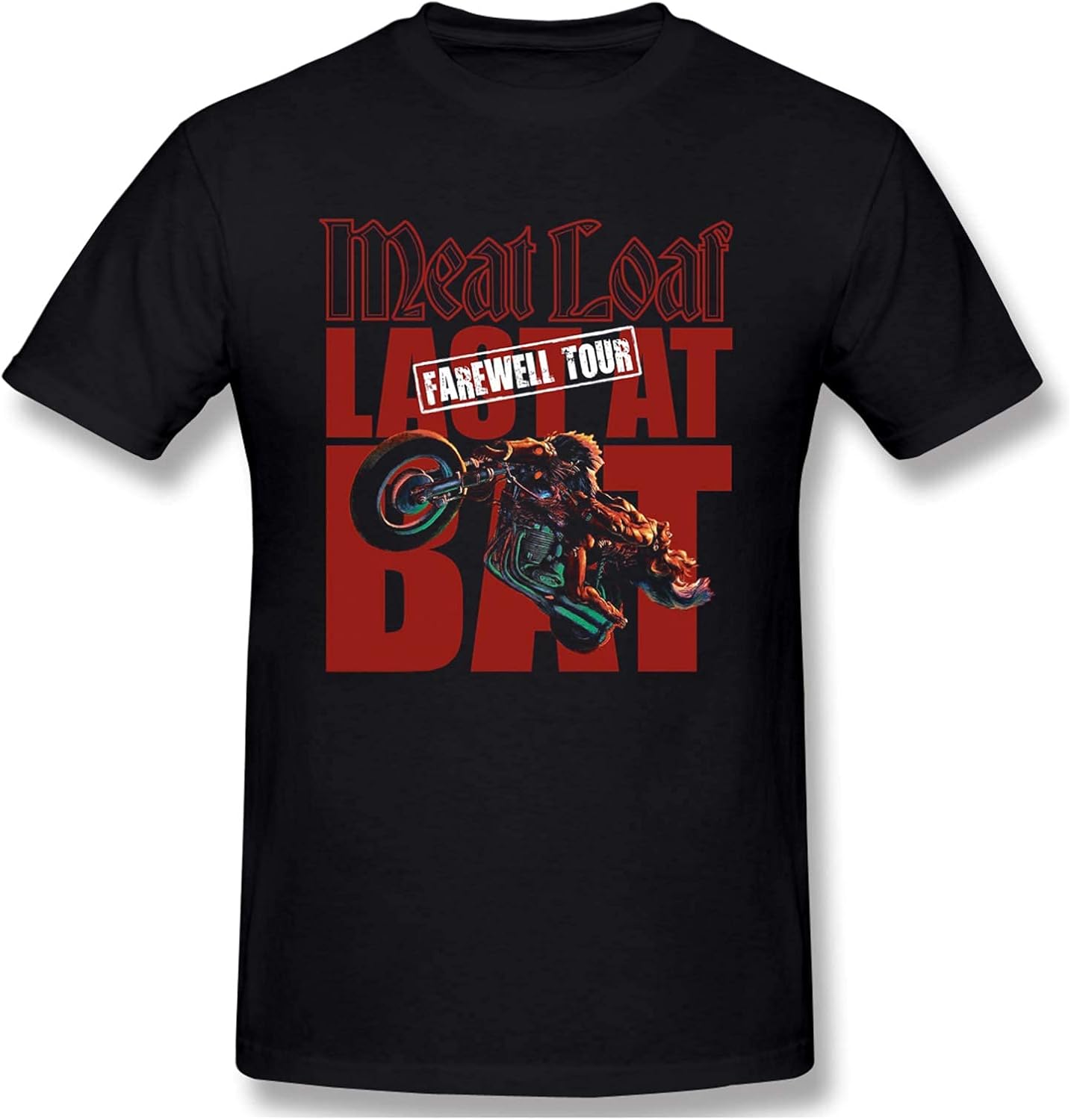 Meat Loaf Band Men T Shirt Round Neck Stylish Summer Tops Short Sleeve Shirts Amazon.co.uk