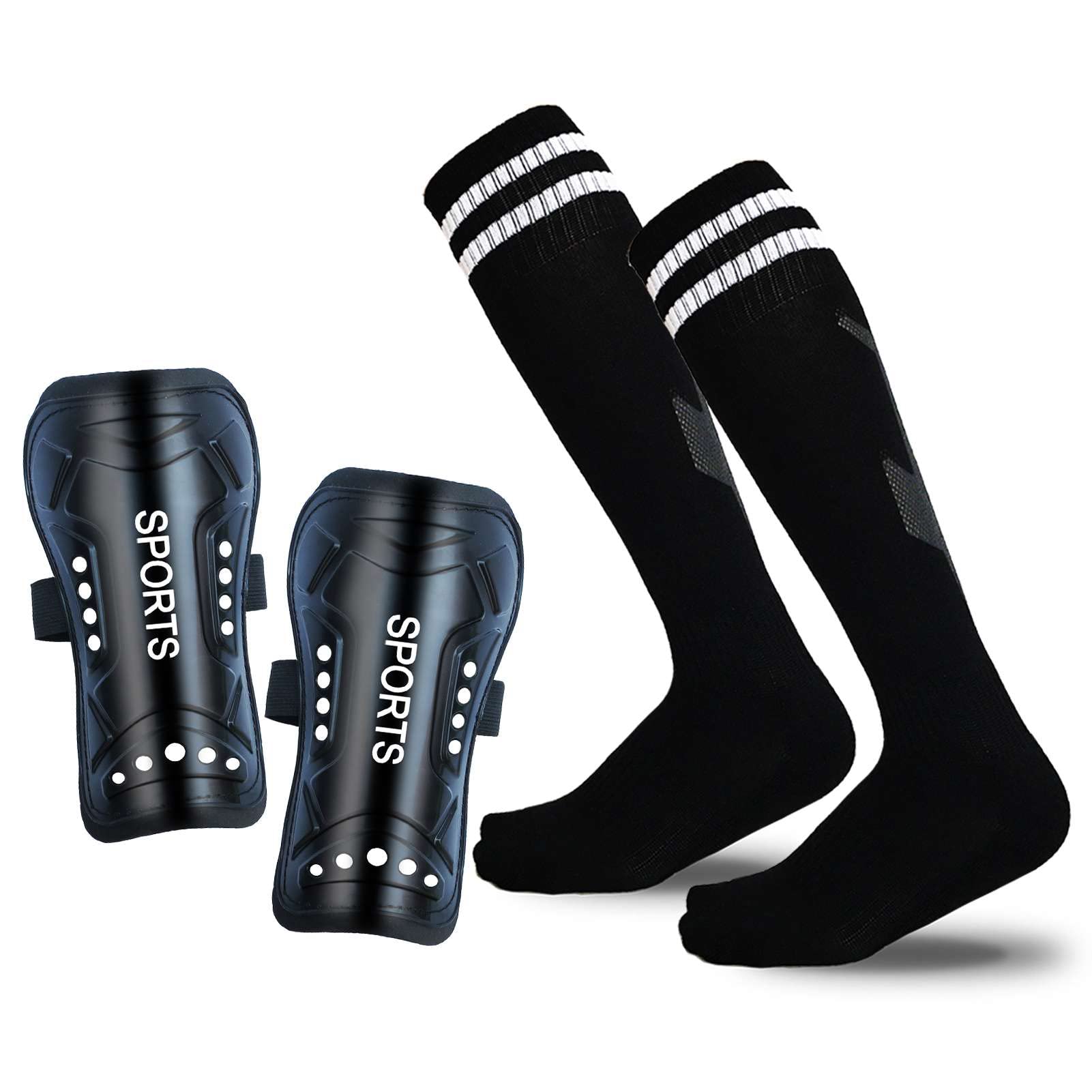 Photo 1 of Soccer Shin Guards Pads with Socks Gear for Soccer 3,4,5-16 Year Old and Up Little Girls Boys Kids Child Youth Toddler Teenagers