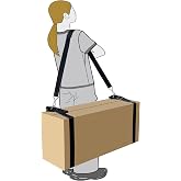 Shoulder Moving Straps with Cargo Tie Down Straps - Move, Lift, Carry, Lash and Secure Heavy Objects, Furniture, Appliances - 1 Person