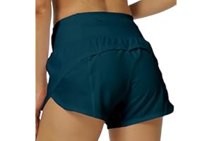 Kcutteyg Running Shorts for Women with Liner High Waisted Lightweight Womens Workout Shorts with Pocket