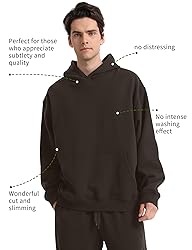 FAIABLE Mens Super Soft Oversized Hoodie Pullover