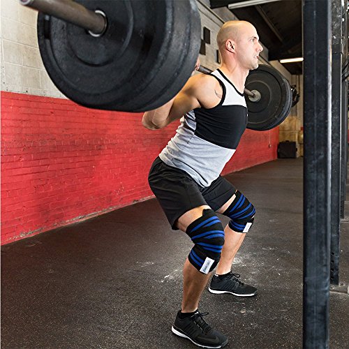 BFR Knee Wraps 3 Inches Wide with Hook and Loop Fastener Tape Knee