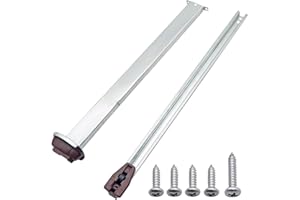 MAIGOO Drawer Slides fit for Kenlin Rite-Trak II,Metal Drawer Slides Replacement for Variety of Dresser and Nightstand Drawer Tracks Rails Kits with Support Plate,16.22"Bottom Track x 14.72"top Track