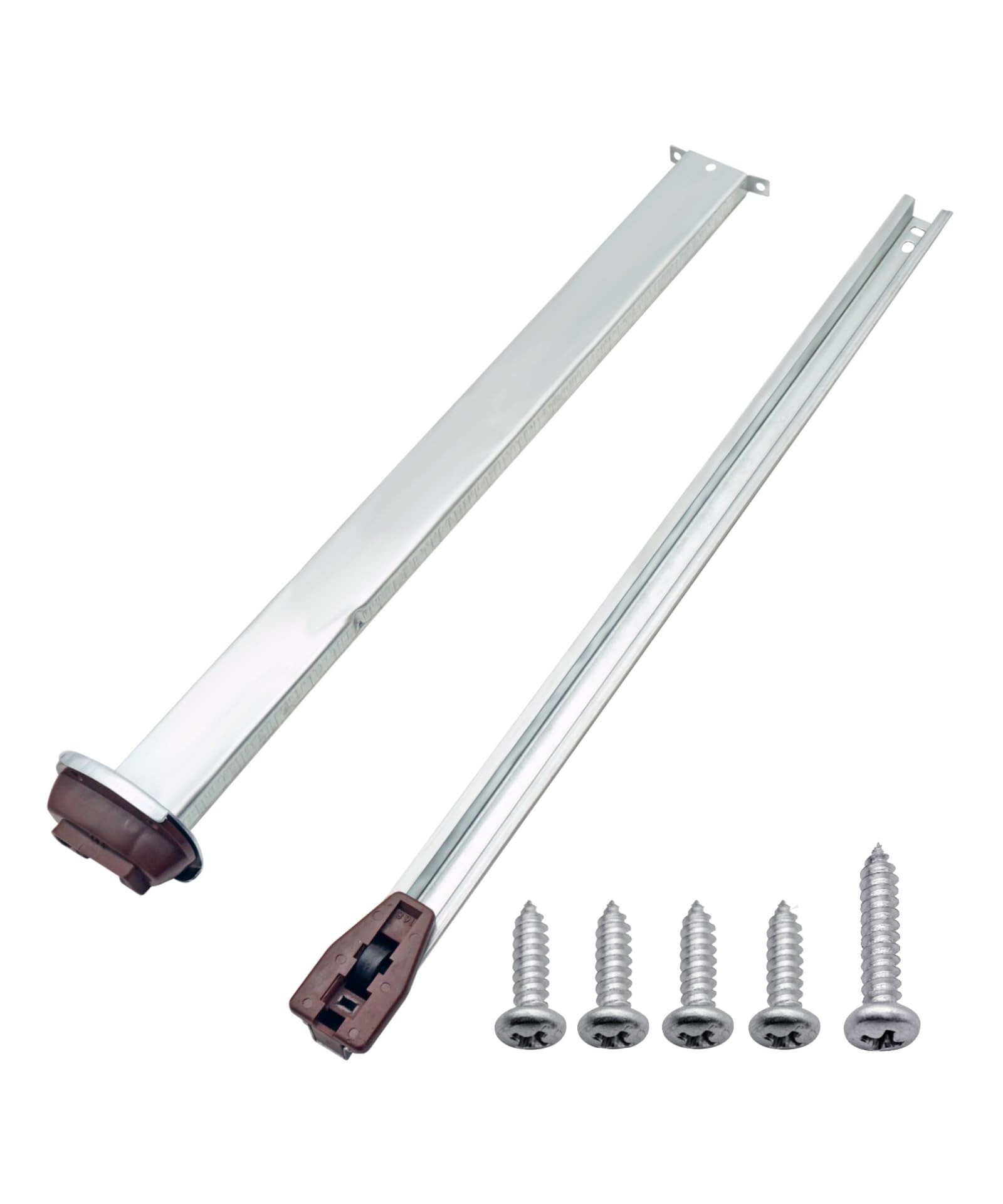 Photo 1 of ***missing parts*** Drawer Slides Center Track fit for Kenlin Rite-Trak II,Metal Drawer Slides Replacement for Variety of Dresser and Nightstand,Drawer Tracks and Rails Kits with Support Plate (14.72 & 16.22 Inch)