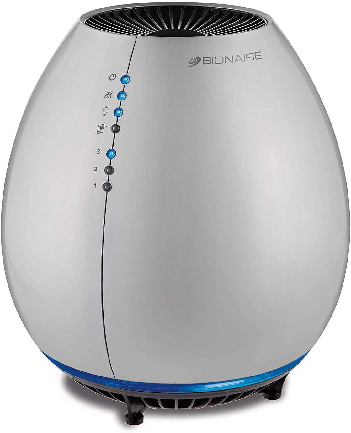 Bionaire Egg Air Purifier, 3 Speed, Silver